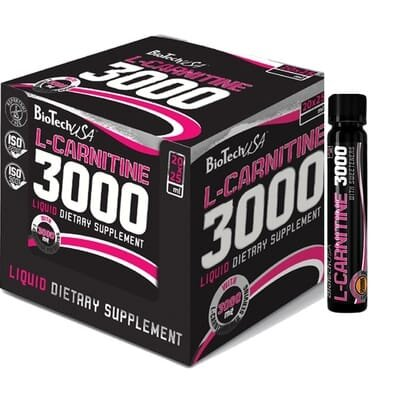 Жироспалювач Biotech L-CARNITINE 3000 AMPULE апельсин, 20 x 25 мл