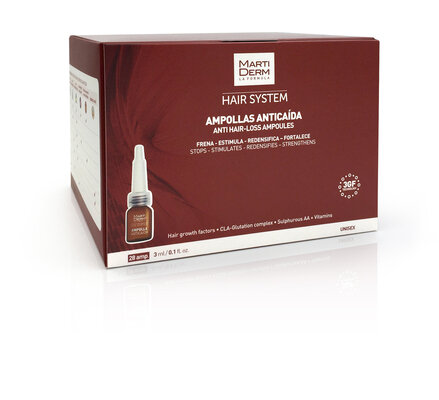 Ампули від випадіння волосся Martiderm Hair System, 28 шт х 3 мл