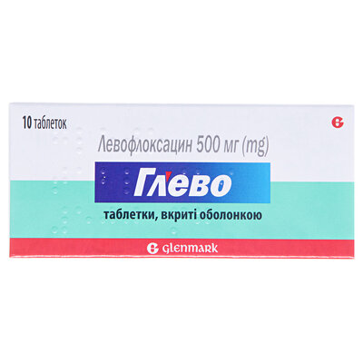 Глево таблетки, в/о по 500 мг №10 (5х2)