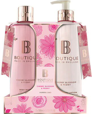 Набір для тіла Boutique Cherry Blossom & Peony Duo (Гель для душу 500 мл + Лосьйон для тіла 500 мл)