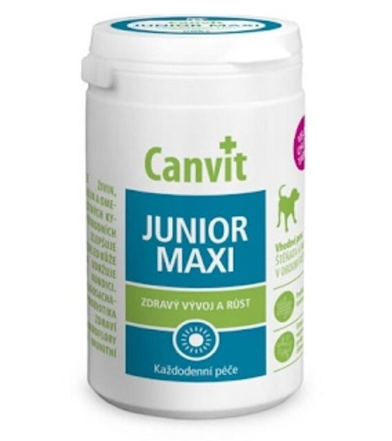 Вітаміни для собак Canvit Junior Maxi, 230 г