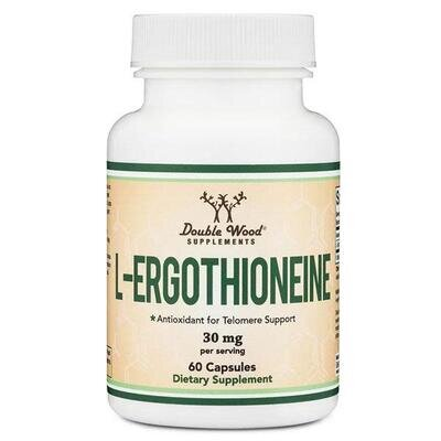 L-Ерготіонеїн Double Wood L-Ergothioneine 30 мг, 60 капсул