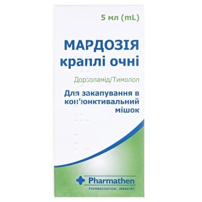 Мардозія краплі оч., р-н по 5 мл у флак.-крап.