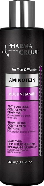 Шампунь Pharma Group Laboratories Aminotein+Multivitamin при інтенсивному випадінні волосся, 250 мл