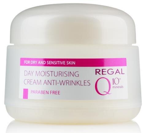 Крем для обличчя Regal Q10+ Minerals денний зволожуючий проти зморшок для сухої та чутливої шкіри, 50 мл