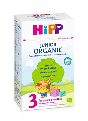 Молоко сухе органічне HiPP Organic 3 Junior, для дітей з 12 місяців, 500 г