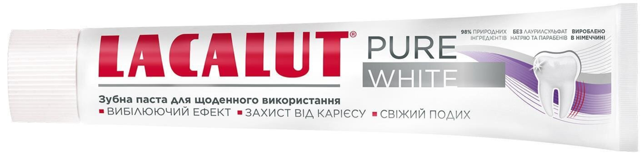 Зубна паста Lacalut Pure White, 75 мл