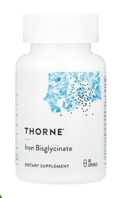 Залізо Бісгліцинат 25 мг Thorne Research Iron Bisglycinate капсули №60