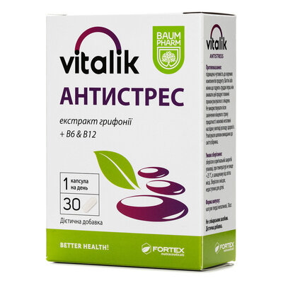 Віталік антистрес Baum Pharm таблетки №30