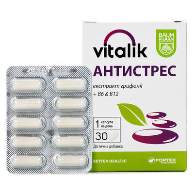 Віталік антистрес Baum Pharm таблетки №30