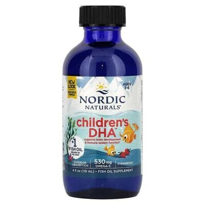 Риб'ячий жир для дітей Nordic Naturals Children's DHA 530 мг, полуниця, 119 мл