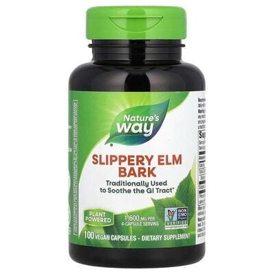 В'язу слизького кора Nature's Way Slippery Elm Bark, 100 капсул