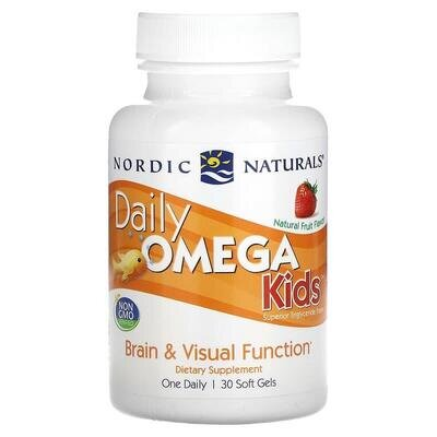 Омега Nordic Naturals Daily Omega Kids для дітей 500 мг, 30 м'ягких капсул