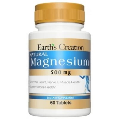 Магній Earth's Creation Magnesium 500 мг, 60 таблеток