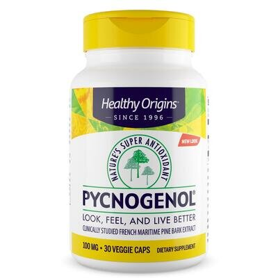Пікногенол Healthy Origins Pycnogenol 100 мг, 30 капсул