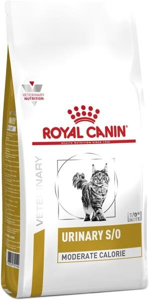 Корм сухий для дорослих котів Royal Canin Urinary S/O Moderate Calorie Cat схильних до набору зайвої ваги, 1,5 кг