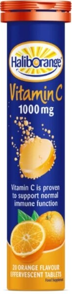Вітамін С Haliborange Vitamin C 100 мг зі смаком апельсина, 20 таблеток