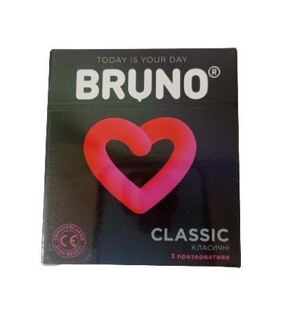 Презервативи Bruno Classic, 3 штуки