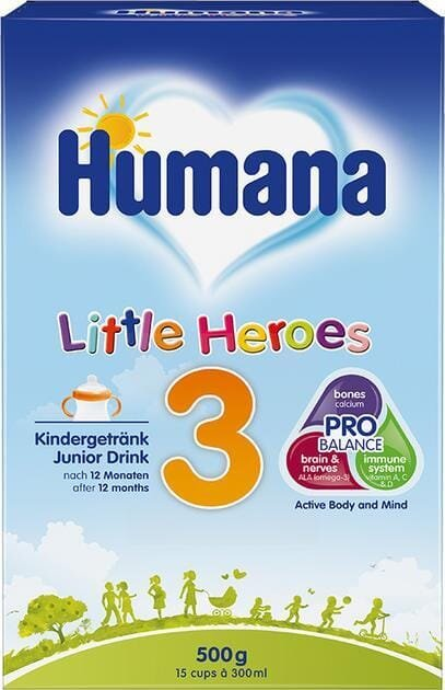 Суміш суха молочна Humana 3 Little Heroes для дітей від 12 місяців, 500 г