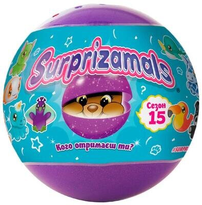 Іграшка-сюрприз м'яка у кулі Squeezamals S15 в асортименті