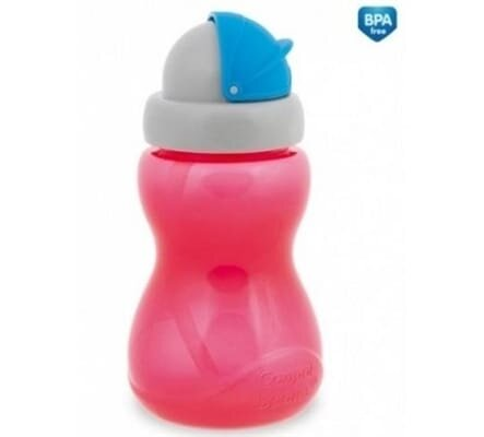 Поїльник Canpol babies спортивний з трубкою (малий), рожевий, 56/109_pin, 270 мл