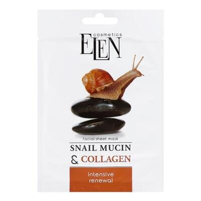 Маска тканинна для обличчя Elen Cosmetics Інтенсивне оновлення, 25 мл