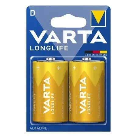 Батарейка Varta Longlife D LR20 лужна, 2 штуки