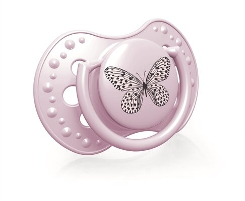 Пустушка силіконова Lovi Botanic динамічна, 22/869girl, 0-3 місяці, 2 шт
