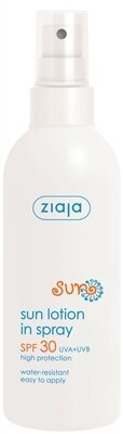 Лосьйон Ziaja Сонячна серія захисний спрей SPF 30+, 170 мл