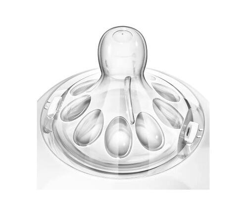 Соска силіконова Philips Avent Natural SCF655/27, змінний потік, від 3 місяців, 2 шт