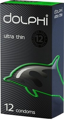 Презервативи Dolphi Ultra Thin надтонкі, 12 штук