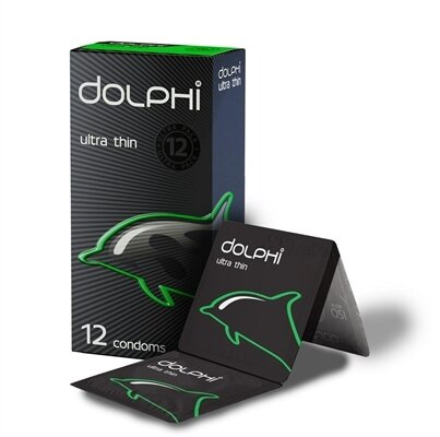 Презервативи Dolphi Ultra Thin надтонкі, 12 штук