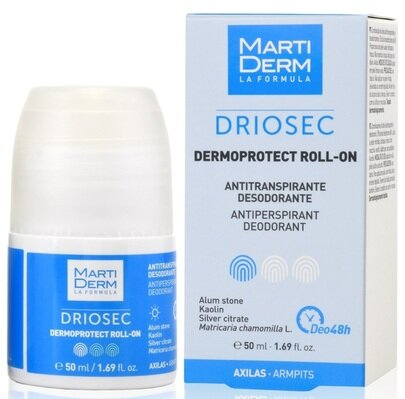 Дезодорант-антиперспірант кульковий Martiderm Driosec Dermoprotect 48h, 50 мл