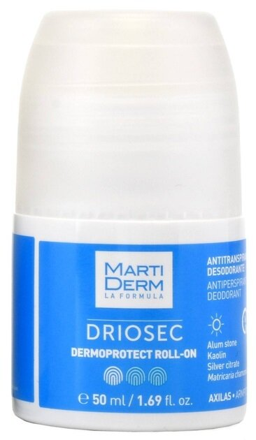 Дезодорант-антиперспірант кульковий Martiderm Driosec Dermoprotect 48h, 50 мл