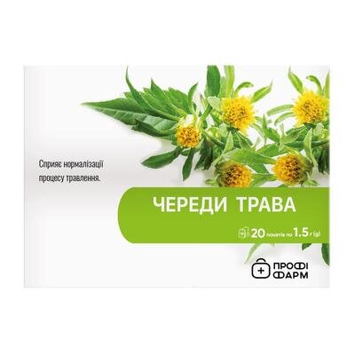 Фіточай Профі Фарм Череди трава (причепа) у фільтр-пакетах по 1,5 г №20