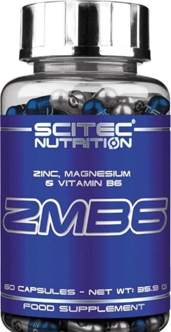 Комплекс ZMA Scitec Nutrition ZMB6, 60 капсул