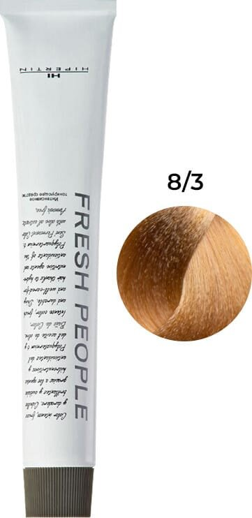 Фарба для волосся Hipertin Fresh People безаміачна тонуюча 8/3 світлий блонд золотистий, 60 мл