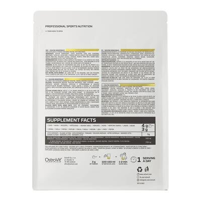 Креатин моногідрат OstroVit Creatine Monohydrate лимон, 500 г