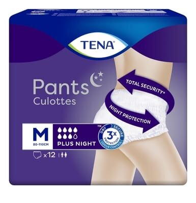 Підгузки-трусики для дорослих Tena Pants Plus Night Medium, 12 штук