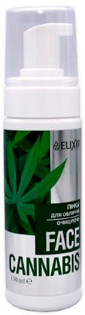 Пінка для обличчя Elixir Cannabis очищуюча, 150 мл