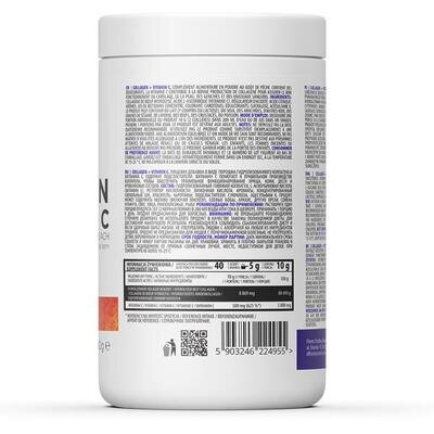 Колаген + вітамін С OstroVit Collagen + Vitamin C смак персик, 400 г