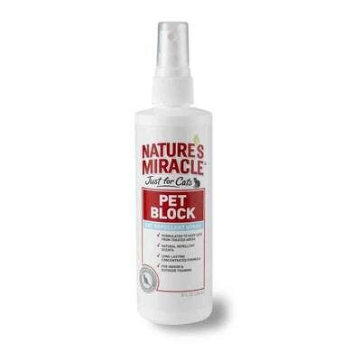 Спрей відлякуючий Nature's Miracle Pet Block для котів, 236 мл