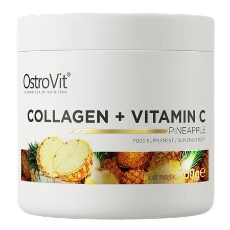 Колаген + вітамін С OstroVit Collagen + Vit C ананас, 200 г
