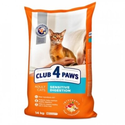 Корм сухий Club 4 Paws Sensitive Digestion для котів з чутливим травленням, 14 кг