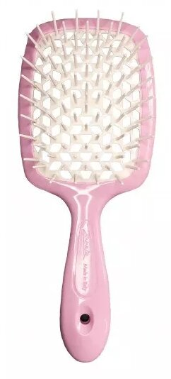 Щітка Janeke Superbrush для волосся, рожева з білим