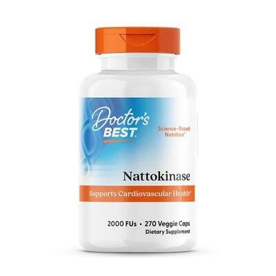 Наттокіназа Doctor's Best Nattokinase 2000 FUs, 270 вегетаріанських капсул