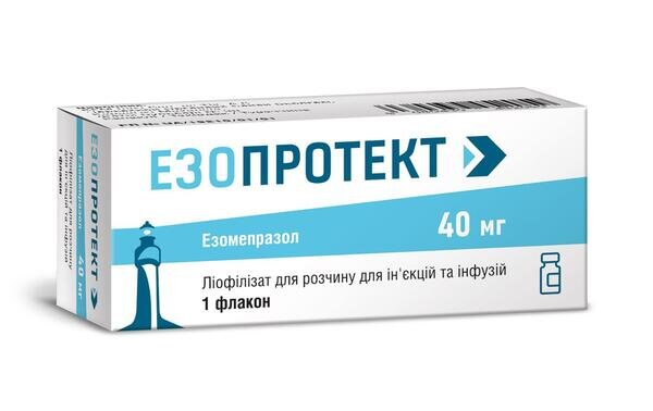 Езопротект ліофілізат для р-ну д/ін. та інф. по 40 мг №1 у флак.