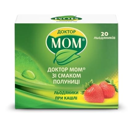 Доктор мом зі смаком полуниці льодяники №20 (4х5)