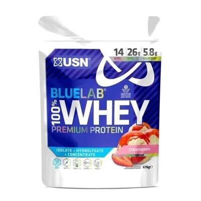 Протеїн USN Blue Lab 100% Whey Premium Protein полуниця, 476 г