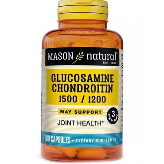 Глюкозамін з хондроїтином Mason Natural Glucosamine Chondroitin, 180 капсул